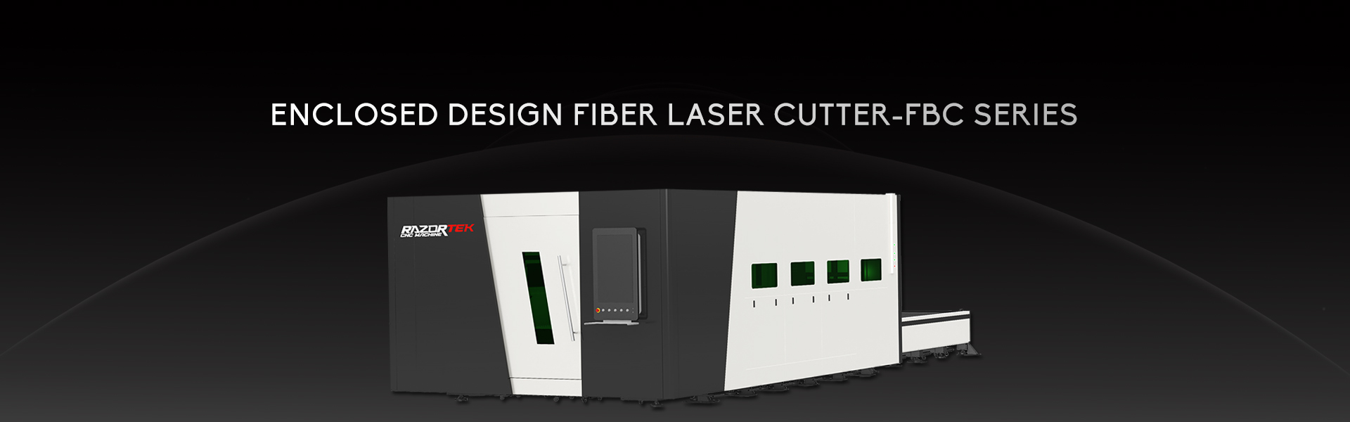 RZ1530FBC Enclosed Design Fiber Laser Cutter With Exchange Table