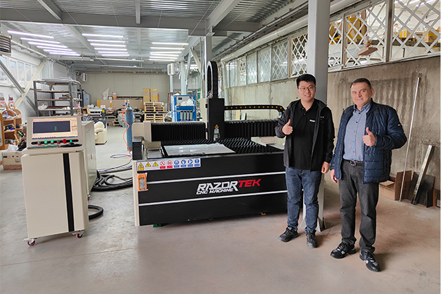 Razortek fiber laser cutter in Kazakhstan